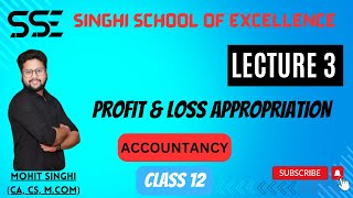 PROFIT AND LOSS APPROPRIATION ACCOUNT  FOR CLASS 12 [upl. by Anelagna]