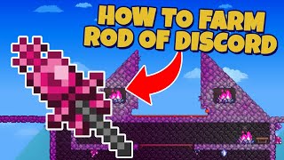 How to Farm Rod of Discord in Terraria [upl. by Ilanos]