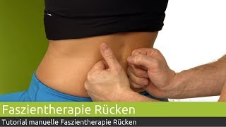 Faszientherapie unterer Rücken manuell  PINO Massage [upl. by Ahsirak]