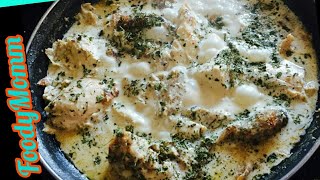 Cream Chicken क्रीम चिकन Punjabi Malai ChickenLeftover Chicken Recipe Easy White Gravy Chicken [upl. by Nerrat]