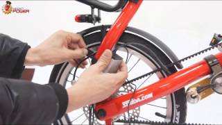 Installation of Hiddenpower Electric Ebike kit for Strida [upl. by Beaufert809]