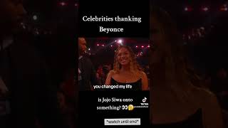 Jojo Siwa Thanks Beyonce  Other celebrities thanking Beyonce [upl. by Othe]