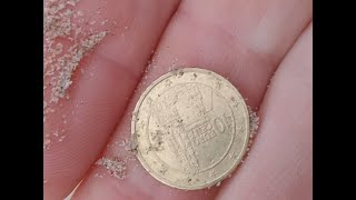 Zoeken op het strand van Egmond aan Zee na de storm Hank idd 259 [upl. by Bartle]