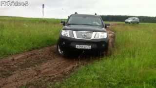 Nissan Pathfinder off road  разворот в замедленной съемке slow motion [upl. by Latnahc]