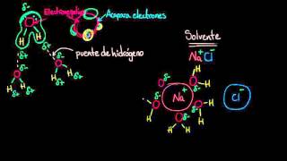 El agua como solvente  Agua ácidos y bases  Biología  Khan Academy en Español [upl. by Ami235]