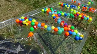 Marble run ASMR ☆ Handmade transparent slope amp rain gutter course Sound of water [upl. by Eniad]