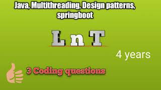 Coding questions  java interview questions asked in L n T First round  4years [upl. by Yedok]