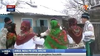 Obiceiuri în ajunul Anului Nou pe stil vechi în Republica Moldova [upl. by Orr]