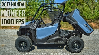 2017 Honda Pioneer 1000 EPS Review of Specs amp Features  UTV WalkAround  SXS10M3P [upl. by Ashli]