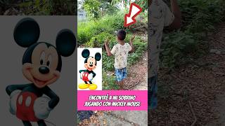 Descubrí a mi sobrino jugando con Mickey mouse 😱😱😱😱 shorts viralshorts fyp parati [upl. by Wilfred858]