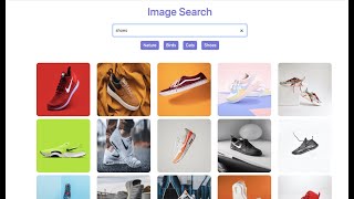 How to Build Unsplash Image Search App Using React [upl. by Dahs347]