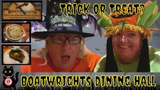 Disneys Boatwrights Dining Hall  Halloween 2022 Trick or Treat  DISNEY Dining Review [upl. by Halil340]