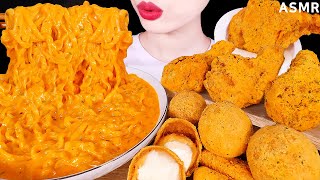 ASMR MUKBANG｜CHEESY CARBO FIRE NOODLES CHICKEN CHEESE BALL CHEESE STICK 까르보불닭 뿌링클 EATING SOUNDS먹방 [upl. by Fernanda]