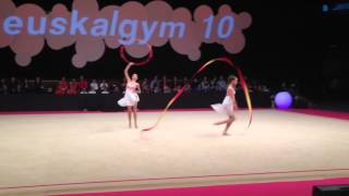 Dina amp Arina Averina Gala 2015 Euskalgym [upl. by Redlac]