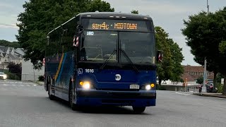 2022 MTA Prevost X345 1616 SIM4C Express Bus from SI Mall to 23rd Street [upl. by Selrahcnhoj]