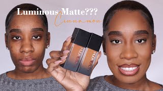 NEW HUDA BEAUTY FauxFilter LUMINOUS MATTE FOUNDATION CINNAMON REVIEW  SHEN WEST [upl. by Terpstra]