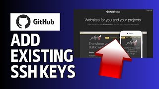 How to Add Existing SSH Key to GitHub Account 2024 [upl. by Ahsenauq]