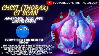 Chest Thorax CT Scan Anatomy uses and importance [upl. by Merv]