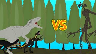 Indominus rexIndoraptor and Scorpius rex vs Siren head  AUTO RPG Anything [upl. by Camille]