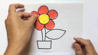 LEARN HOW TO DO COLLAGE FLOWER VISUAL ART ATTACK MUST WATCH [upl. by Sophia]