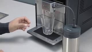 How to Hoe reinig je automatisch het melksysteem van de Siemens EQ6 plus espressomachine [upl. by Lounge]