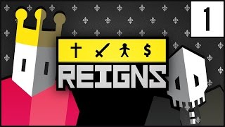 REIGNS Gameplay  SWIPE KING  REIGNS Walkthrough Part 1 [upl. by Adnamor813]