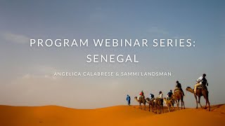 Program Webinar Series Senegal  Where There Be Dragons [upl. by Nirre]