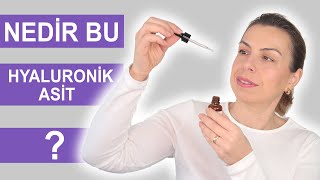 CİLT BAKIMI İÇERİKLERİ  HYALURONİK ASİT [upl. by Curnin680]