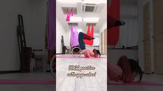 YOGA practice with yoga wheel [upl. by Nosinned380]