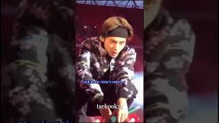 Taehyungs mic change moment taehyung v bts army [upl. by Enomyar966]