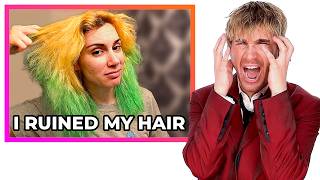 Hairdresser Reacts To CRAZY Hair Transformations [upl. by Alwitt277]