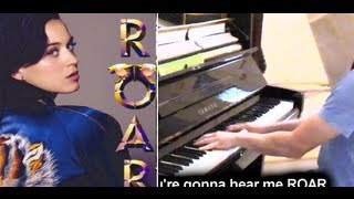 Katy Perry  Roar Lyrics Blindfolded Piano Cover [upl. by Tyrus567]