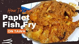 How to make paplet Fish fry Pomfret Tawa FryFish Fry Recipe on Tawa Deccan DarbarFish Fry Recipe [upl. by Adnuahsal]