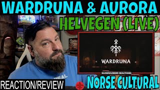 Wardruna and Aurora  Helvegen Live  OLDSKULENERD REACTION [upl. by Adnawuj]