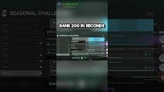 Rank 200 in SECONDS destiny2 destiny funny [upl. by Ocirred]