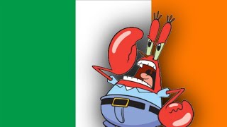 Mr Krabs sings Come Out Ye Black and Tans Irish rebel song [upl. by Aissak]