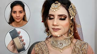 Lets try Huda Beauty Foundation for Bridal Base  Step by Step Tutorial [upl. by Robina]