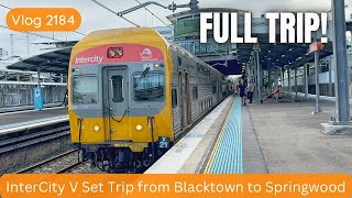 Sydney Trains Vlog 2184 InterCity V Set FULL TRIP from Blacktown to Springwood [upl. by Teressa637]