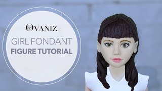 How to make a fondant girl  Little girl fondant figurine  Sugar figures tutorial [upl. by Nesahc570]