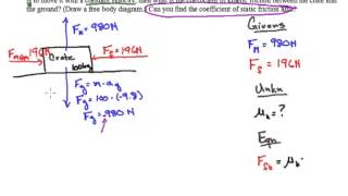 How to Solve for the Coefficient of Friction [upl. by Karine54]