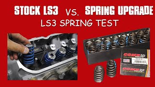 DO STIFFER VALVE SPRINGS COST POWER LS3 SPRING TEST [upl. by Tongue875]