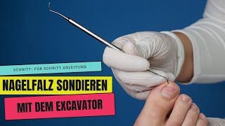 NAGELFALZ sondieren und reinigen mit dem ECKENHEBEREXCAVATOR [upl. by Zenger]