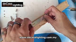 Decasa Lighting  How To Install Single Base [upl. by Akenahs]