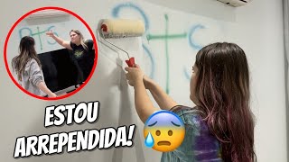 TENTANDO APAGAR BTS DA PAREDE DA MINHA MÃE [upl. by Ahsinev]