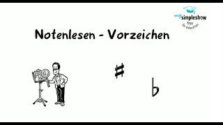 Musiktheorie Notenlesen und Vorzeichen [upl. by Charyl]