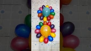 Asmr various Water Colors balloon Happy birthday yellow and green balloons pop reverse satisfying [upl. by Gone511]