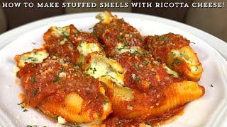 STUFFED SHELLS WITH RICOTTA CHEESE [upl. by Anelec]