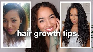 My ULTIMATE HAIR GROWTH TIPS 2024  Long Curly Hair ✨ [upl. by Anerom]