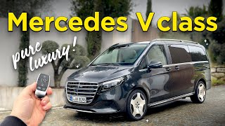 NEW Mercedes V Class exterior interior amp first drive [upl. by Abehshtab648]