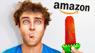 TRYING 100 BANNED AMAZON PRODUCTS [upl. by Nref228]